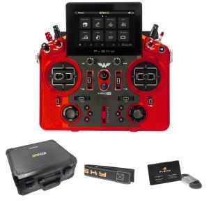 FrSKY Tandem X20 PRO AW Rosso Metallizzato - Radiocomando 24CH + Valigia alluminio