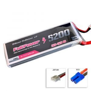 FullPower Batteria Lipo 2S 5200 mAh 35C Silver V2 - EC5