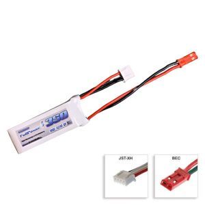 FullPower Batteria Lipo 3S 350 mAh 90C Platinum - BEC