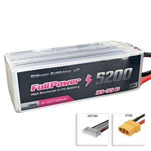FullPower Batteria Lipo 6S 5200 mAh 35C Silver V2 - XT90