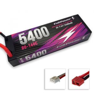 FullPower Batteria Lipo 2S 5400mAh 80C HARDCASE - DEANS