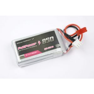 FullPower Batteria Lipo 2S 850 mAh 35C Silver V2 - BEC