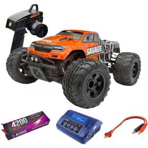 HPI SAVAGE XS FLUX GT-2XS - Monster Truck Elettrico SUPER COMBO 2S
