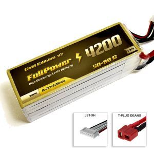 FullPower Batteria Lipo 6S 4200 mAh 50C Gold V2 - DEANS