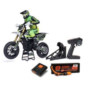 Losi Promoto-SM FXR Supermoto 1/4, RTR Bianca con batteria e caricabatterie - Moto Elettrica
