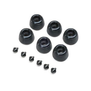 Losi Rubber Lean Bar Wheels & Stops (6): Promoto-SM - LOS-2288