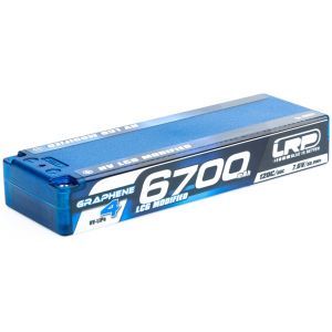 LRP Batteria Lipo GRAPHENE-4 2S 6700mAh 7.6V High Voltage 60/120C HardCase