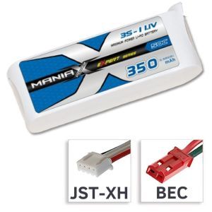 ManiaX Batteria Lipo 3S 11,1V 350mAh 50C - BEC