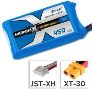 ManiaX Batteria Lipo 3S 11.1V 450mAh 45C - XT30