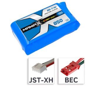 ManiaX Batteria Lipo 3S 11,1V 850mAh 45C - BEC