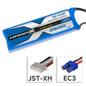 ManiaX Batteria Lipo 4S 14,8V 2600mAh 45C - EC3