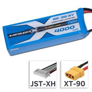 ManiaX Batteria Lipo 22.2V 4000mAh 45C XT90 plug