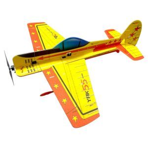 RC Factory Yak 55 Giallo - Aeromodello acrobatico indoor