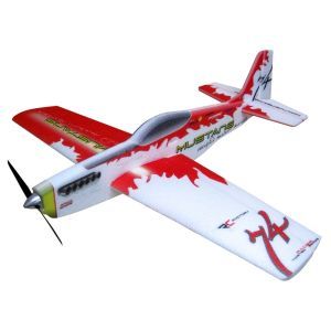 RC Factory Mustang (rosso) / 780 mm Aeromodello acrobatico