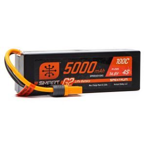 Spektrum Batteria Lipo 4S 5000mAh 100C HARDCASE Smart G2 IC5