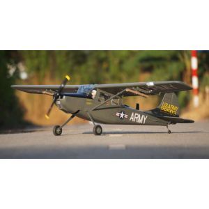 VQ Model L-19 Bird Dog 55 Verde / 1730 mm - Aeromodello riproduzione