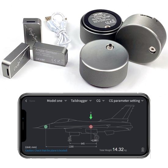 SkyRC CG Gauge + Angle Gauge - Misuratore baricentro ed escursioni