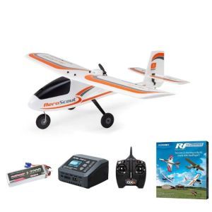 Hobbyzone AeroScout S2 1.1m SAFE RTF con RealFlight - Aeromodello Scuola SUPER COMBO