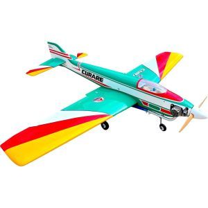 Seagull Curare-style 64’’ RC1 ARF VERDE con carrelli retrattili - Aeromodello acrobatico vintage