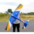 Seagull Curare-style 64’’ RC1 ARF BLU con carrelli retrattili - Aeromodello acrobatico vintage