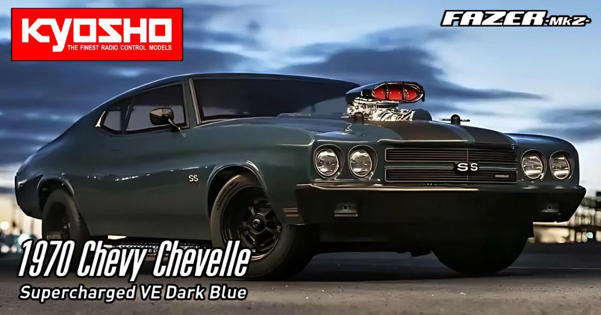 Kyosho Fazer MK2 VE Chevy Chevelle '70 Supercharged automodello elettrico brushless 1/10 su pista
